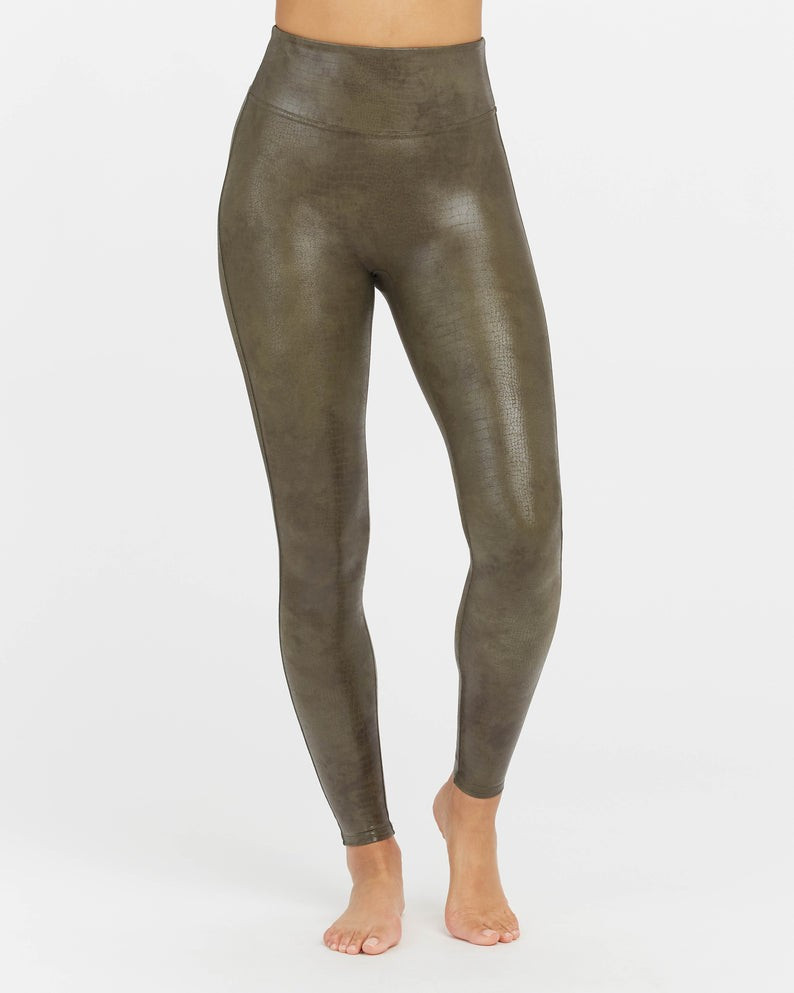 Faux Leather Croc Shine Leggings | Spanx