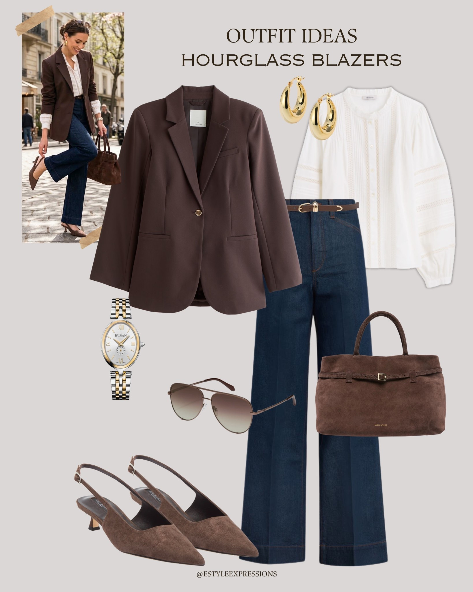 Simple Outfit Ideas featuring classic & chic Hourglass Blazers!✨ These blazers cinch the waist, creating a beautiful, feminine silhouette-making them perfect to pair with timeless classics!🤎 Think crisp shirts, tailored trousers,
structured vests, or sleek denim for that polished yet effortless look!🌸💫

#LTKSpringSale #LTKootd #LTKWorkwear

#LTKootd #LTKSpringSale #LTKWorkwear