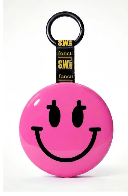 Fancii x S.W. Smiley Bag Charm Mirror in Pink at Nordstrom | Nordstrom