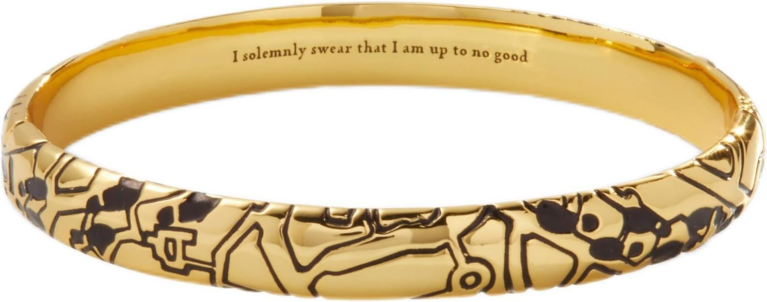 Alex and Ani Harry Potter, Mischief Managed Hinge Bracelet, Shiny Gold Finish, Gold, 7.25 in with... | Amazon (US)