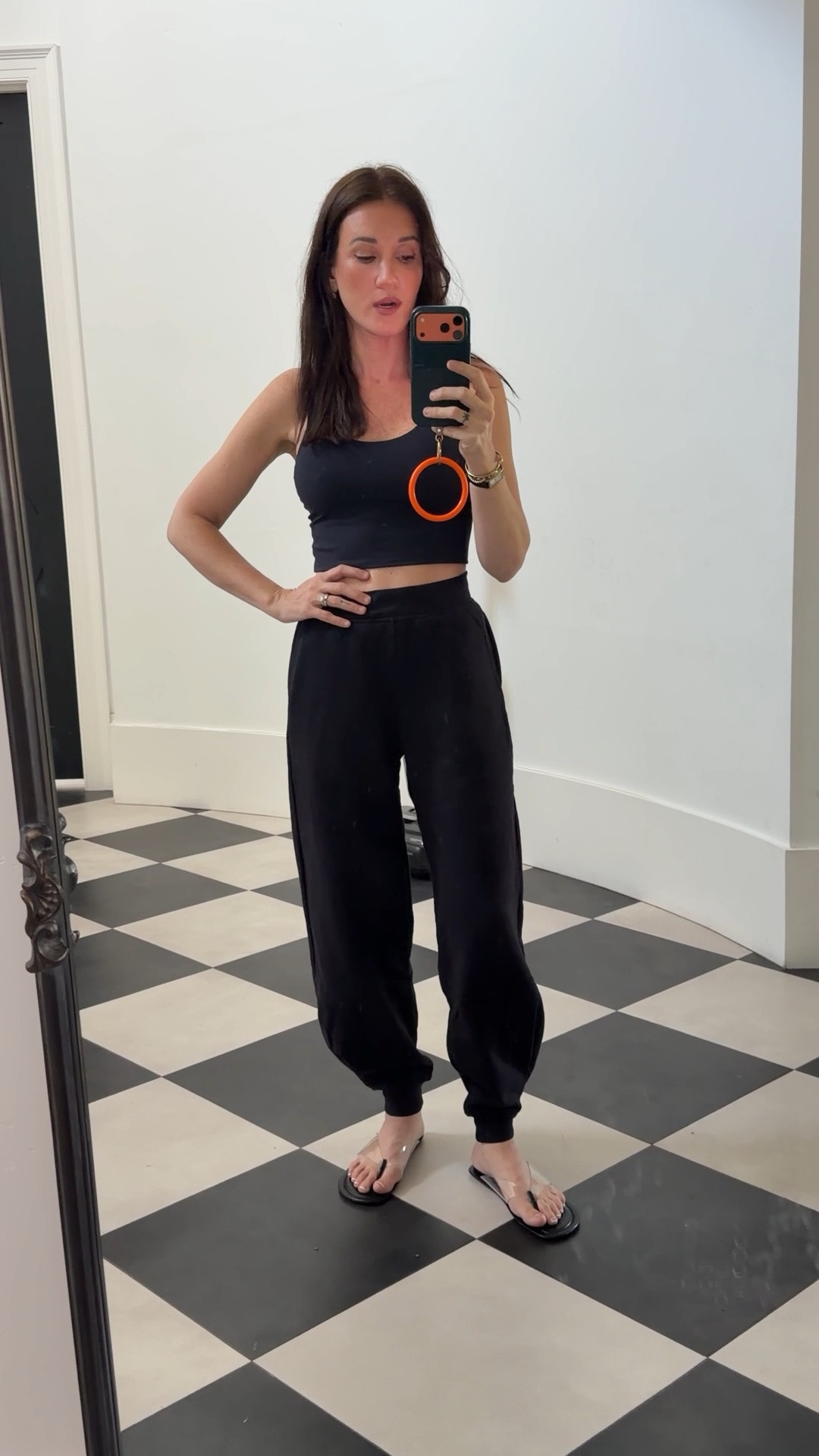 Wearing XS in bottoms 
Small in top