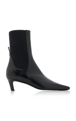 The Mid Heel Leather Boots | Moda Operandi (Global)