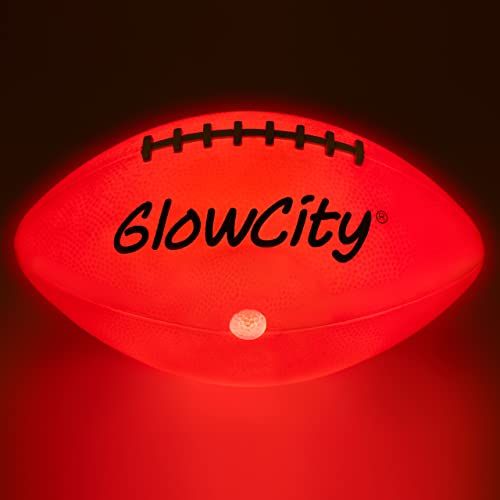 GlowCity Glow in The Dark Football - Light Up, Official Size Footballs - LED Lights and Pre-Insta... | Amazon (US)