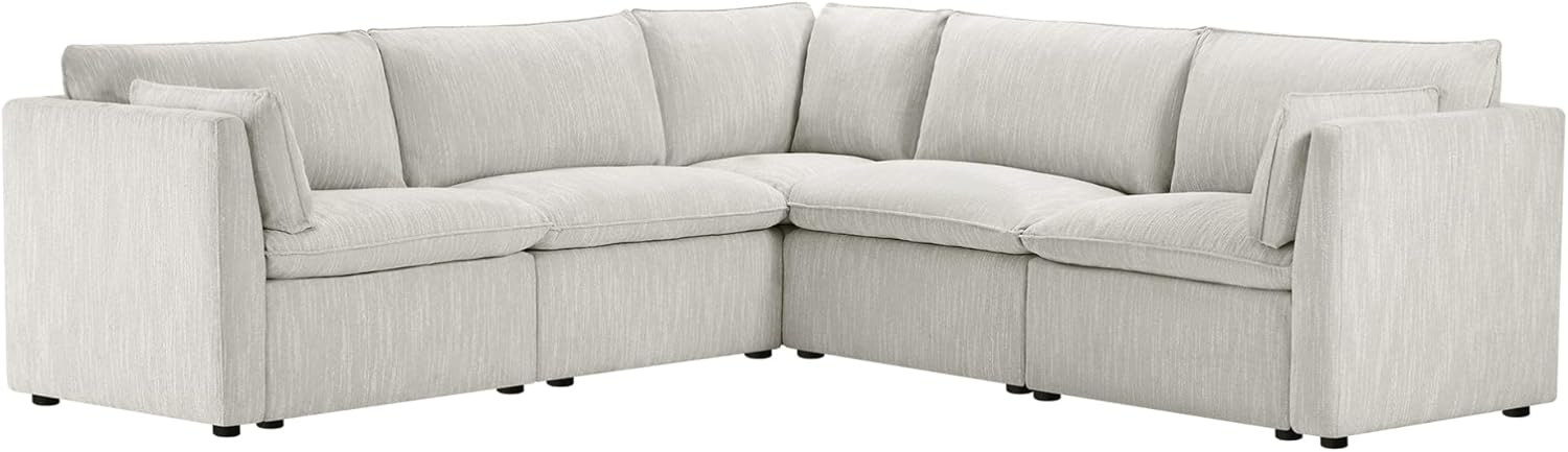 CHITA Sectional Modular Down Filled Coener Sofa, Comfty Feather V Shape Cloud Couch,FSC Certified... | Amazon (US)