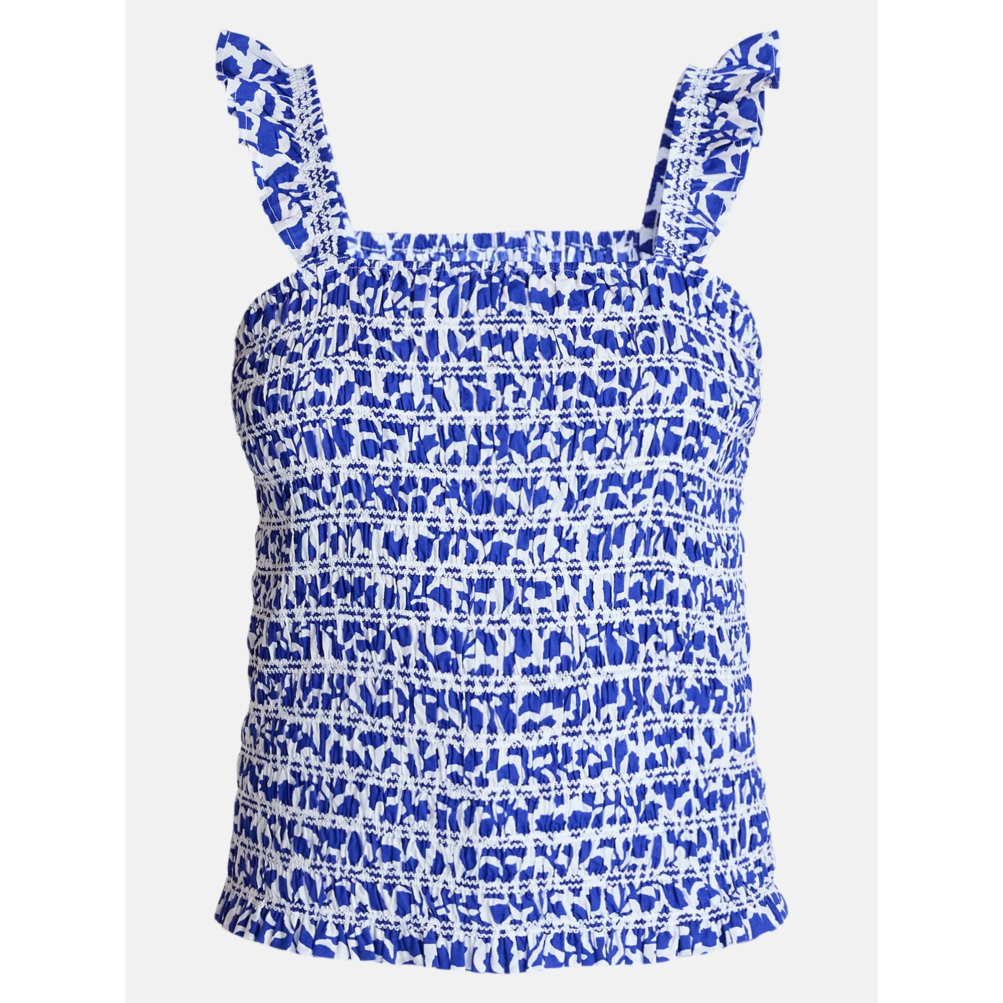 Time and Tru Women's Smocked Bodice Tank Top, Sizes XS - XXXL | Walmart (US)