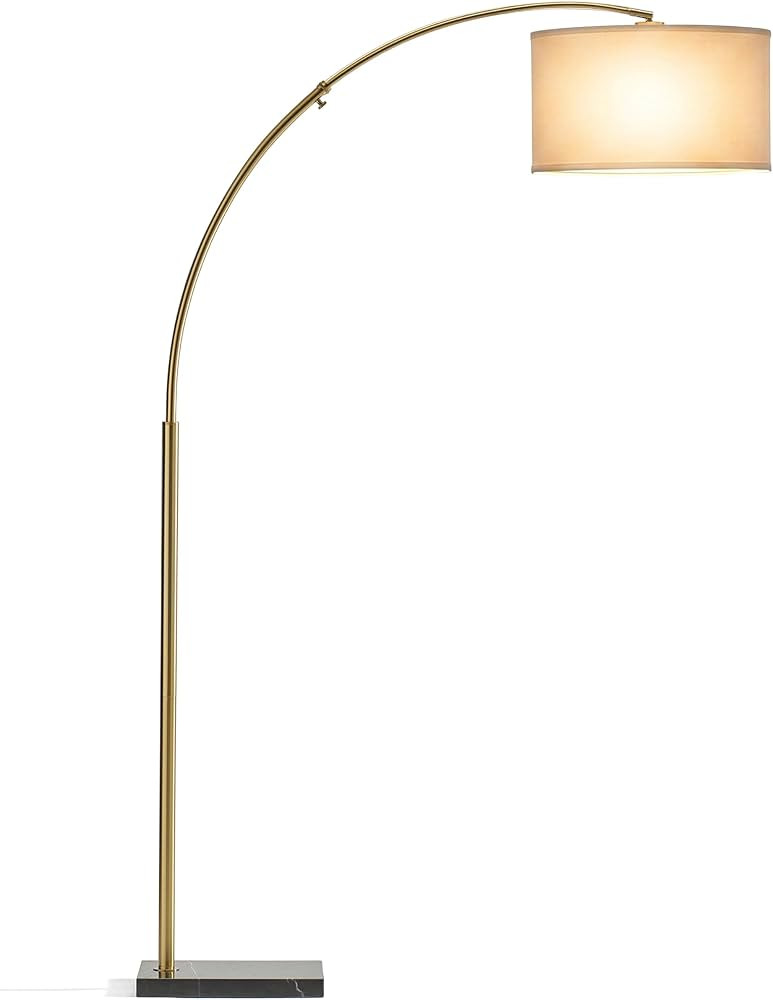Brightech Logan Arc Floor Lamp, Bright Standing Lamp for Living Rooms, Offices & Bedrooms, Modern... | Amazon (US)