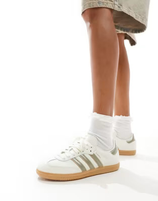 adidas Originals Samba trainers in off white and gold | ASOS (Global)