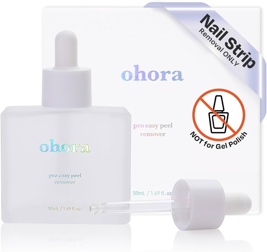 ohora Care Easy Peel Remover - Semi-Cured Gel Nail Strip Remover with Hygienic Dropper | Non-Dryi... | Amazon (US)