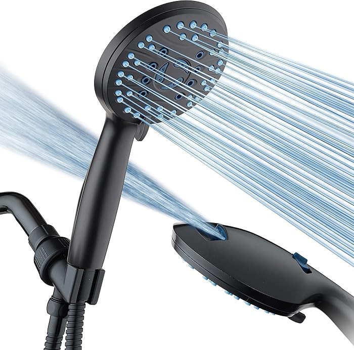 AquaCare High Pressure 8-mode Handheld Shower Head - Anti-clog Nozzles, Built-in Power Wash to Cl... | Amazon (US)