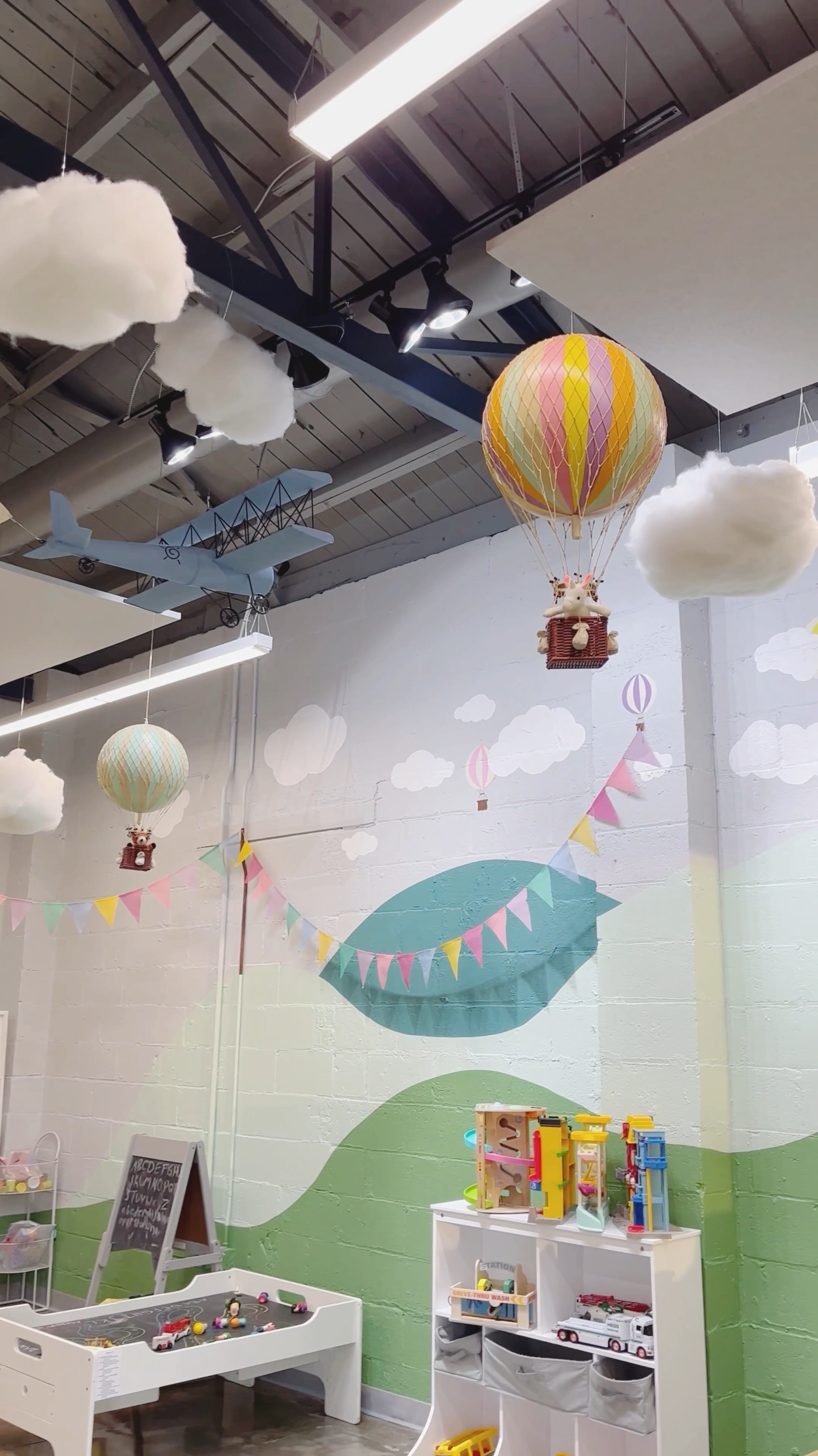 Clouds and hot air balloons. For a whimsical kids bedroom.

#LTKHome #LTKKids #LTKU