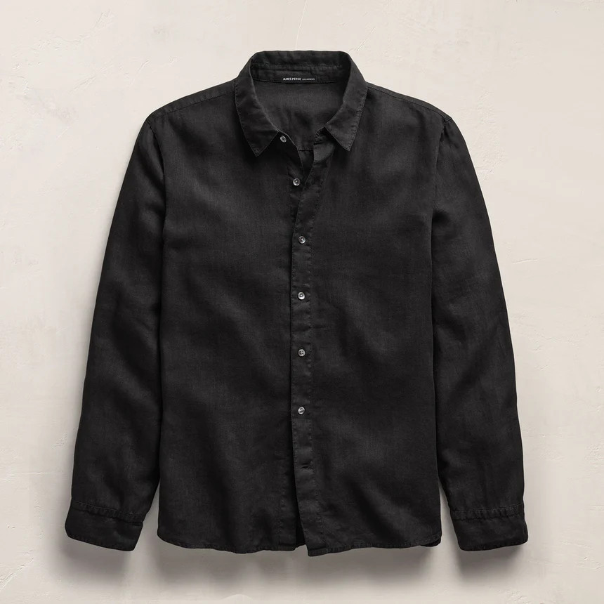Lightweight Linen Shirt - Danube Pigment | James Perse (US)