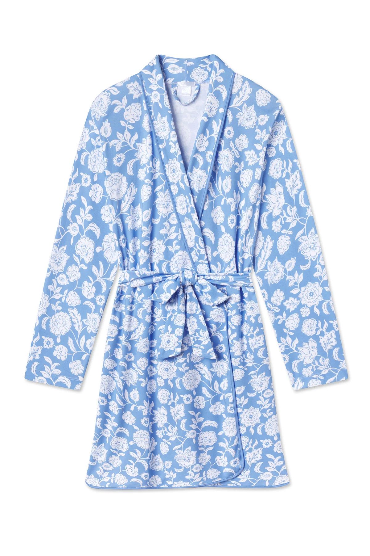 Pima Robe in Baltic Bouquet | Lake Pajamas