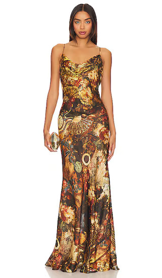 Damian Dress in Bronze Combo | Revolve Clothing (Global)