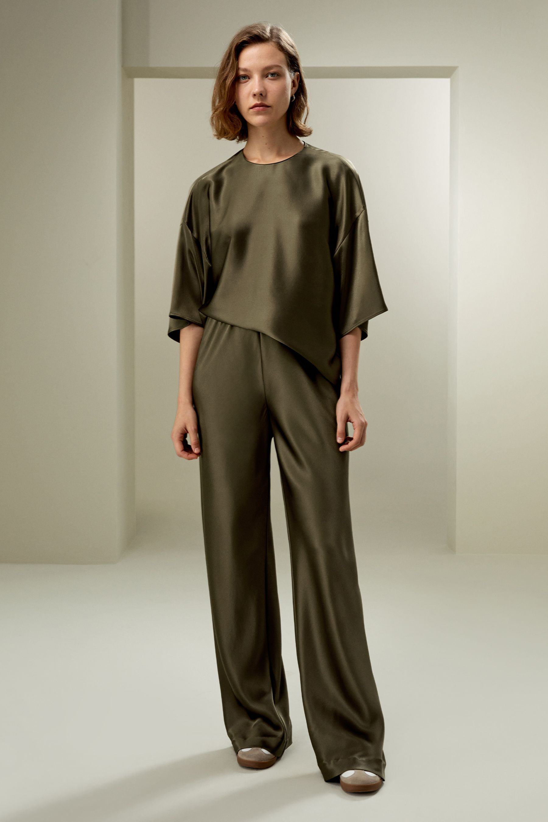 Full bias cut silk pants | LILYSILK