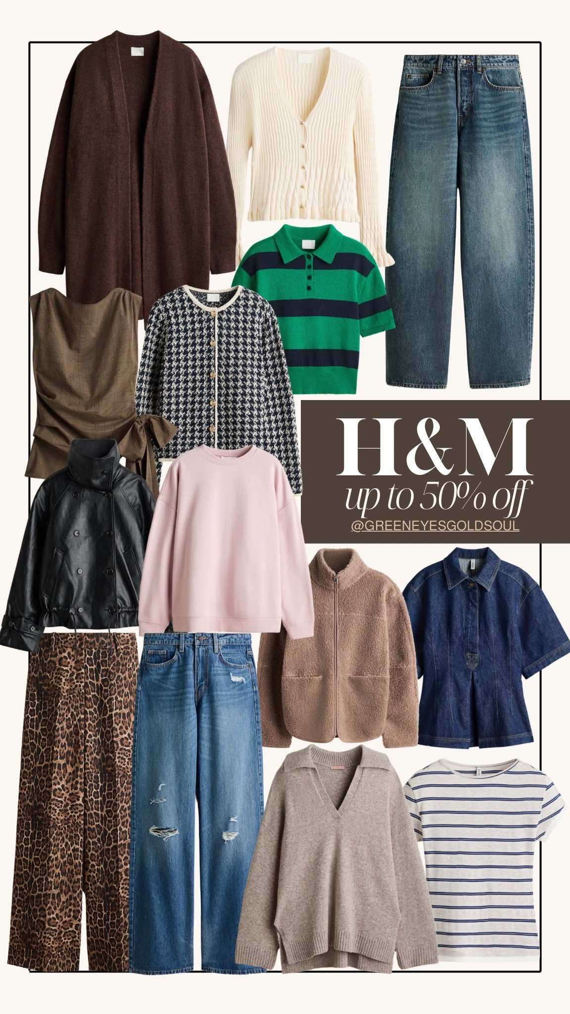 H&M fall favorites are up to 50% off sitewide! 🍂🤎 Such a good time to grab pieces for your fall wardrobe—cozy cardigans, denim, sweaters, jackets and easy layering staples. I’m loving the chocolate brown, stripes, leopard and classic neutrals for fall!

H&M sale, H&M fall sale, H&M fall fashion, H&M fall finds, H&M fall outfits, fall fashion sale, fall outfits for women, affordable fall fashion, fall wardrobe, fall capsule wardrobe, fall sweaters, fall cardigans, women’s jeans, wide leg jeans, fall jackets, faux leather jacket, leopard print pants, striped polo, fall layering pieces, casual fall outfits, transitional fall outfits, fall basics

#HM #HMFashion #FallFashion #FallOutfits #FallStyle #FallSale

#LTKSeasonal #LTKSaleAlert #LTKootd