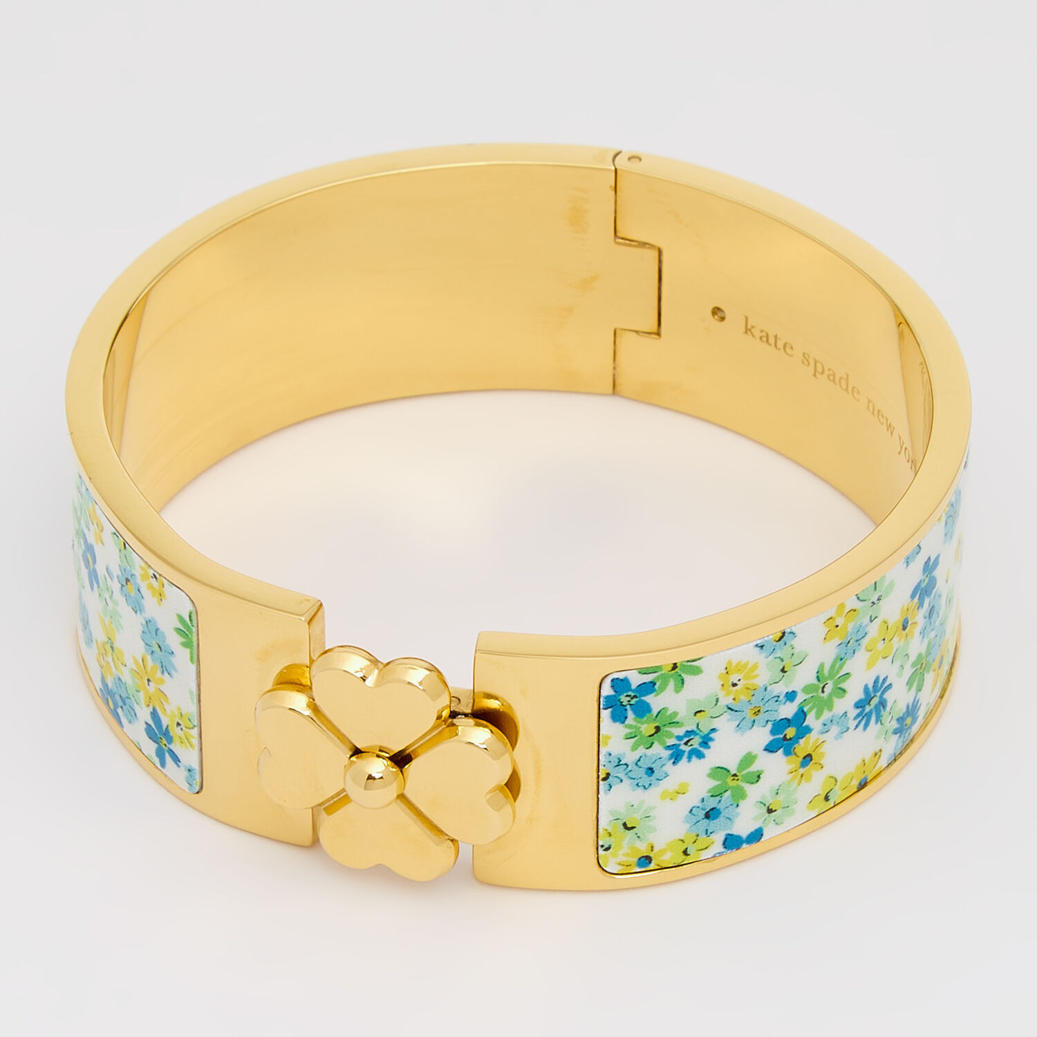 Gold Tone Floral Bangle | TK Maxx