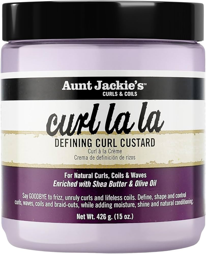 Aunt Jackie's Curl La La, Lightweight Curl Defining Custard, Enriched with Shea Butter & Olive Oi... | Amazon (US)