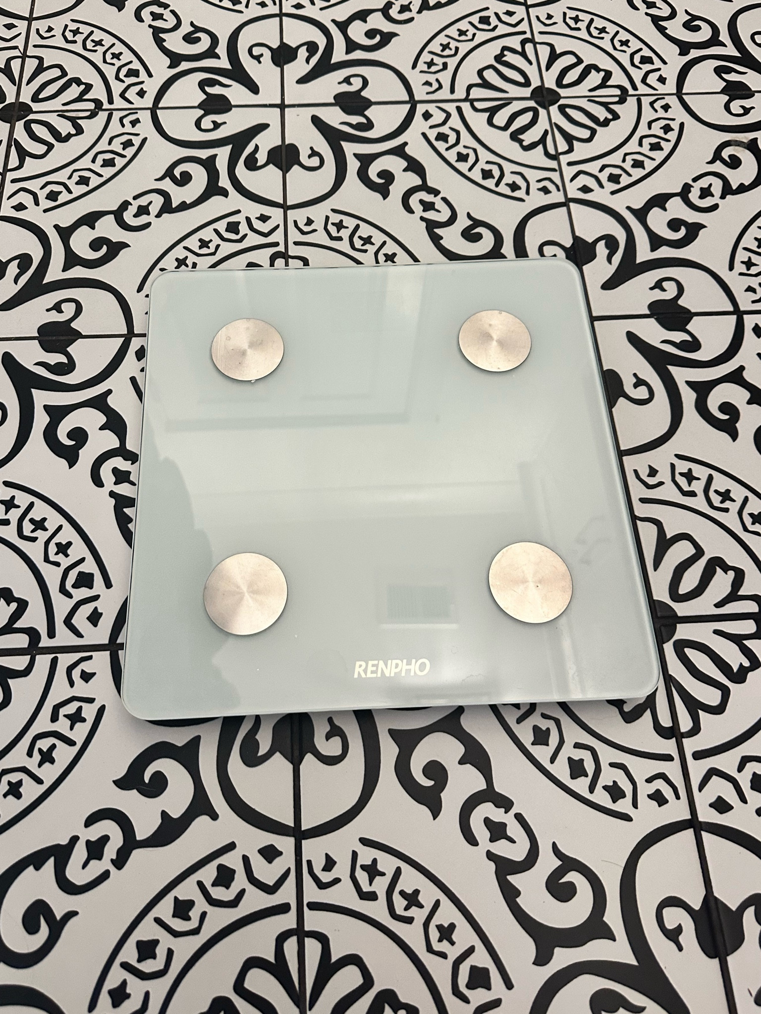 This is my favorite scale to use at home. We’ve had it for years. Renpho smart app works in connection with fitness apps. 

Easy setup app works with Samsung Health, Fitbit and Apple Health. Renpho already has millions of happy global users.
13 essential body measurements. Body weight shows on the scale, other body composition data including weight, BMI, body fat percentage stored in the app. Track everybody's metrics change on Renpho Health app.

User-friendly app. Download Renpho Health at App Store or Google Play, also works with Apple Watch (Except for Apple Watch Series 1). Renpho Health App works with Bluetooth 4.0 and above
High-Quality Innovation. Auto calibration, high precision sensors measure in increments of 0.2 lb, 0.05 kg with 400 lbs, 180 kg capacity.

#LTKActive #LTKSaleAlert #LTKFitness