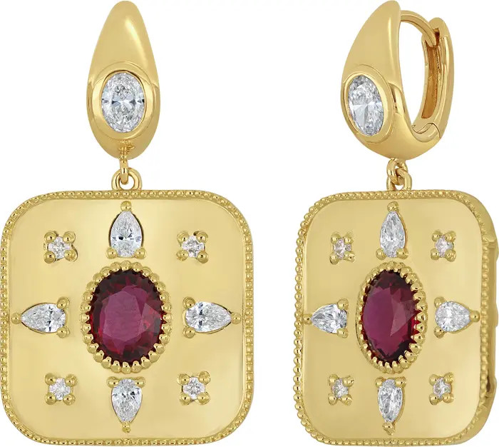 Luxe Ruby & Diamond Drop Earrings | Nordstrom