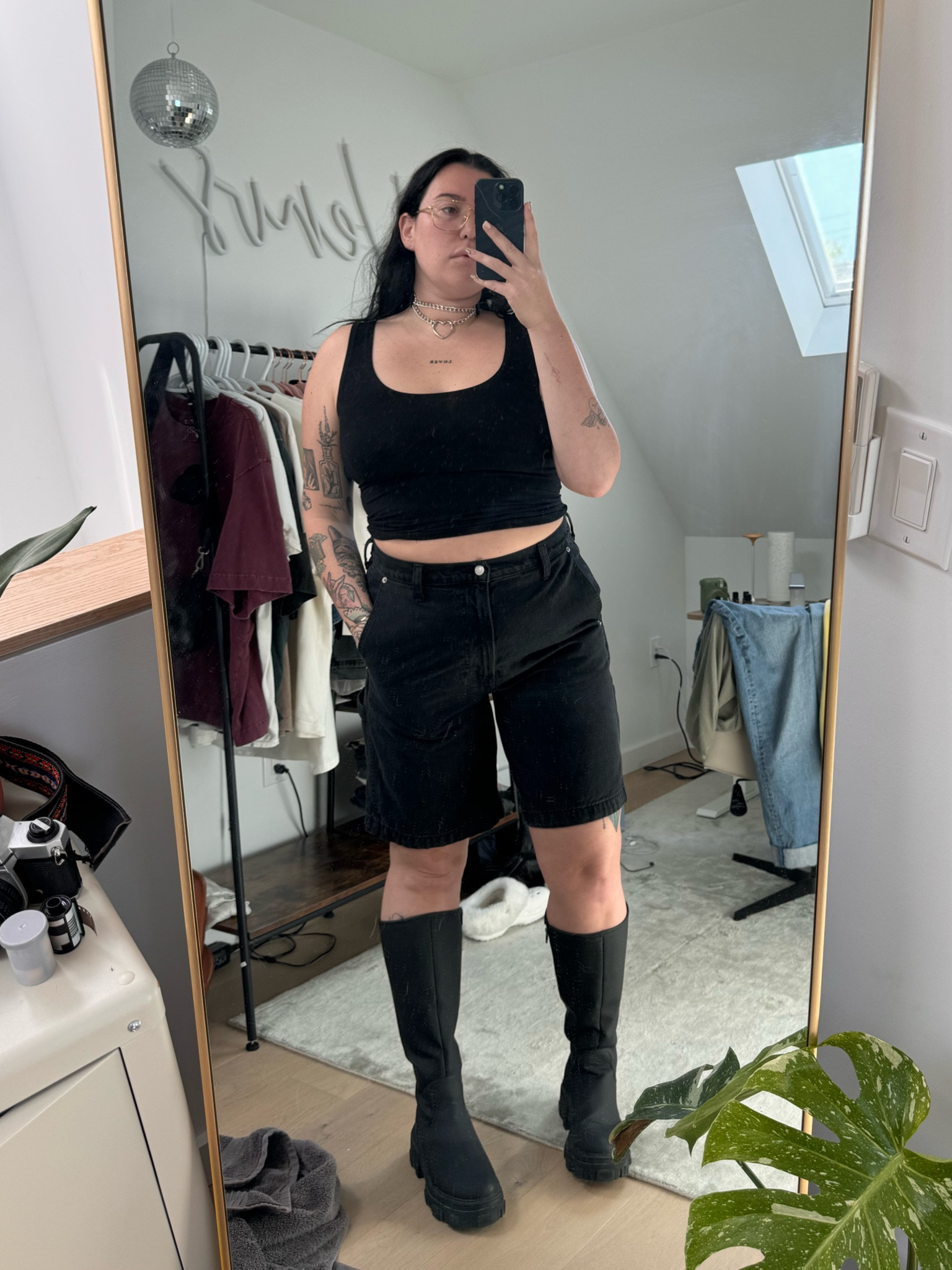 This masc-inspired outfit is perfect for a night out, combining sleek style with effortless cool. Ready to turn heads and embrace the warm vibes. 🖤 #SummerNights #MascStyle #AllBlackEverything Masc Summer Fashion, Lesbian Summer Outfit, Lesbian Fashion Inspo | Masc Summer Outfit

#LTKFestival #LTKMidsize
