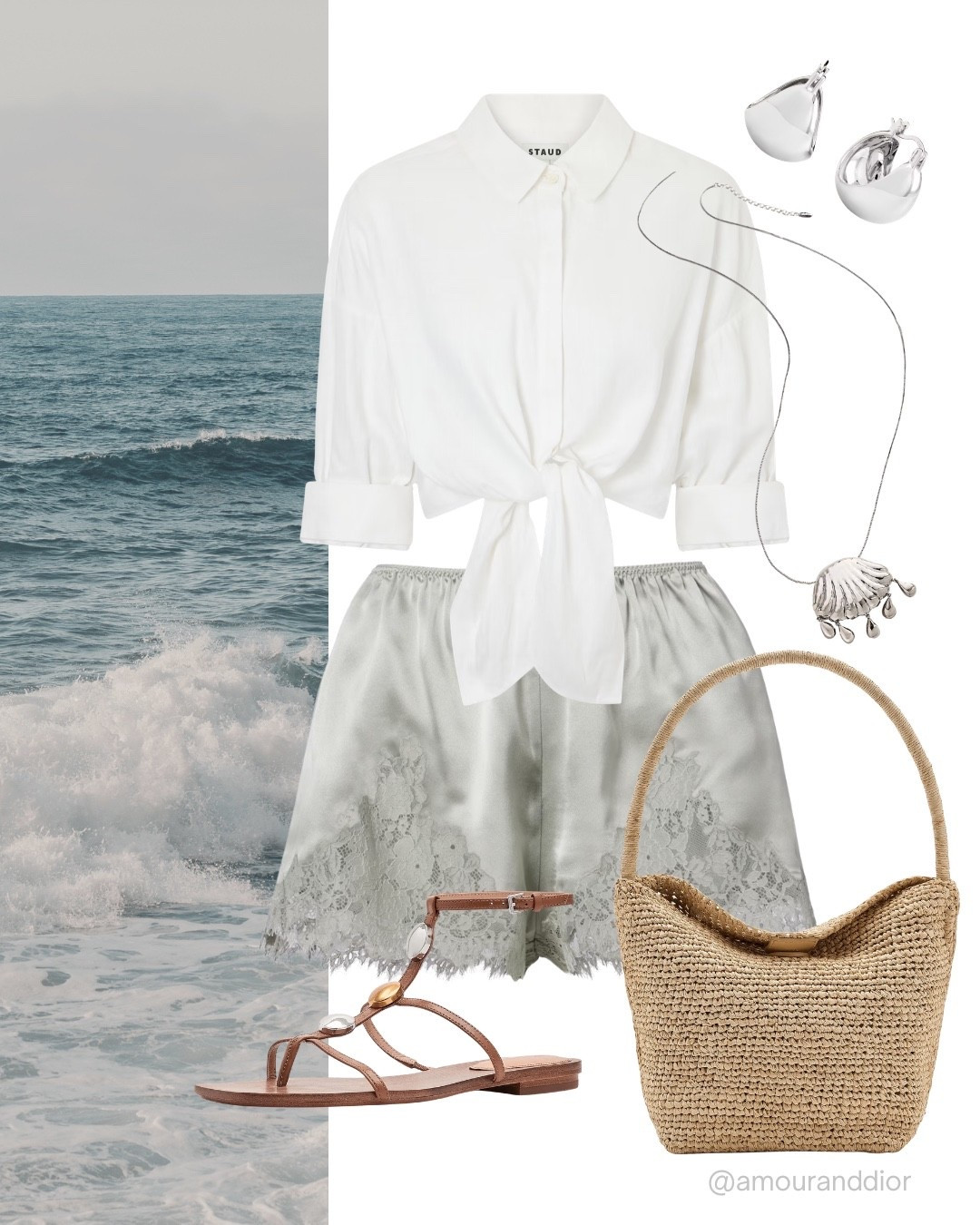 Trending lace-trimmed silk shorts and satin shorts 🩶 🦪

#LTKOver40 #LTKTravel #LTKootd