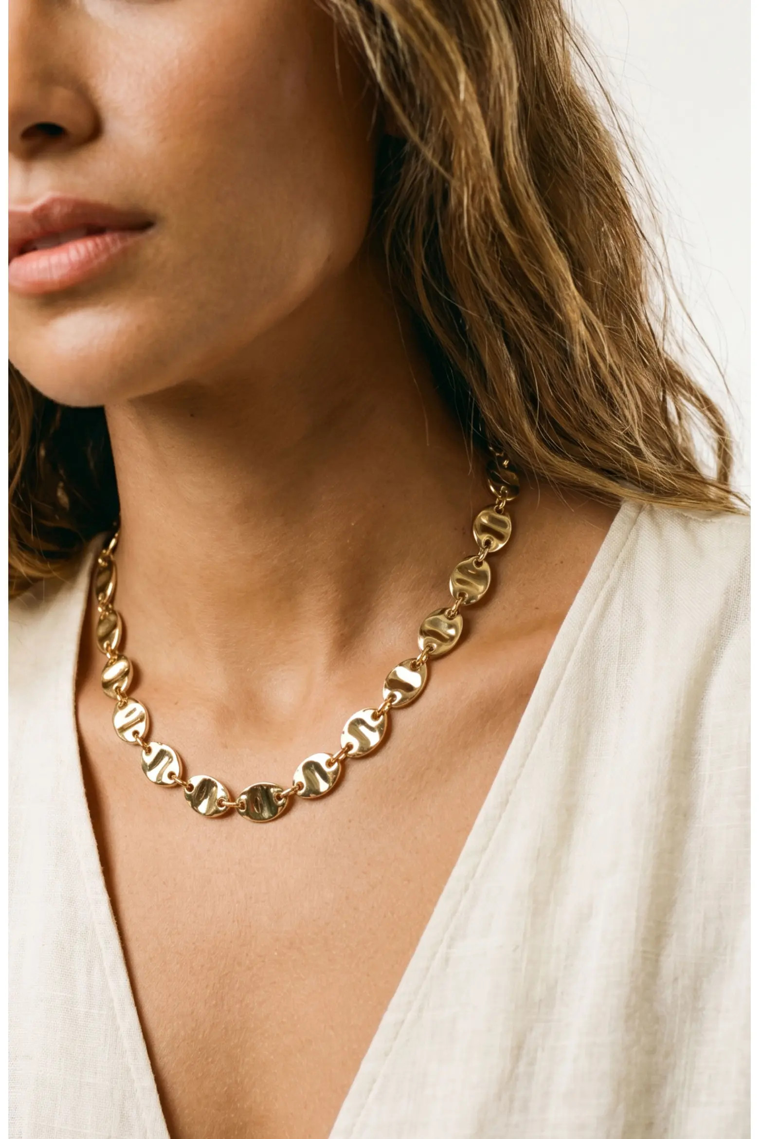 Hammered Link Chain Necklace (Women) | Nordstrom | Nordstrom