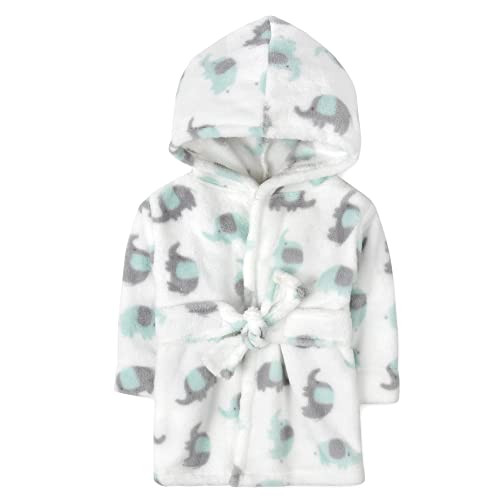 Baby and Infant Bath Robe with Hood and Baby Beach Cover Up for Boys and Girls 0-9 Months (Exquisite Elephants) | Amazon (US)