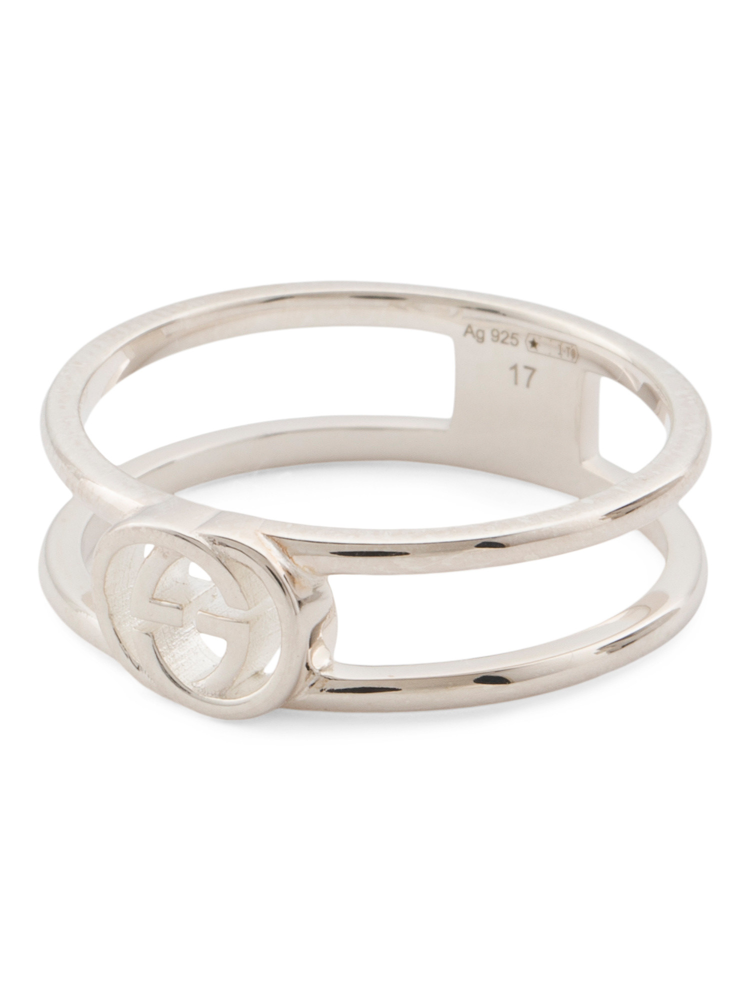 Made In Italy Sterling Silver Interlocking Thin Band Ring | TJ Maxx