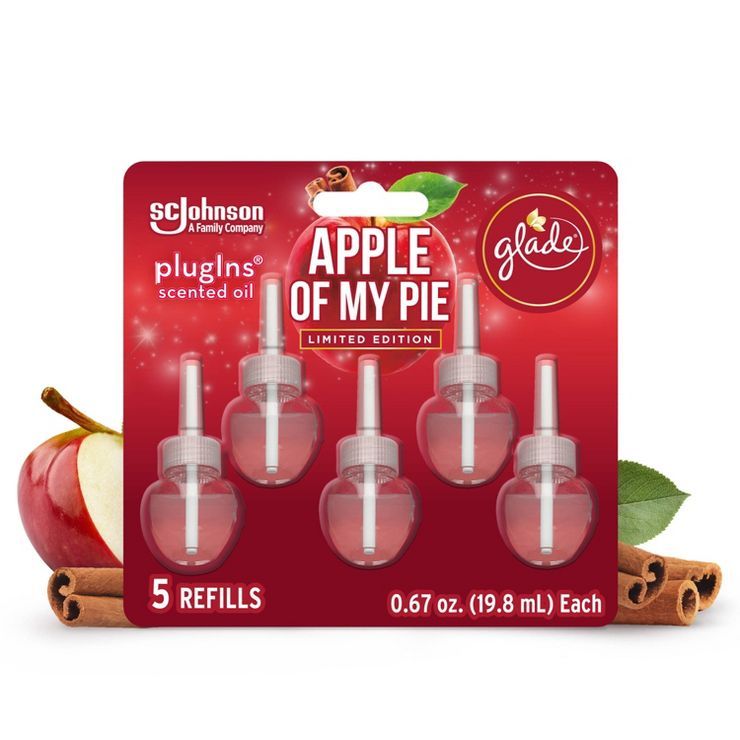 Glade PlugIns Scented Oil Air Freshener Refills - Apple of My Pie - 3.35oz/5ct | Target