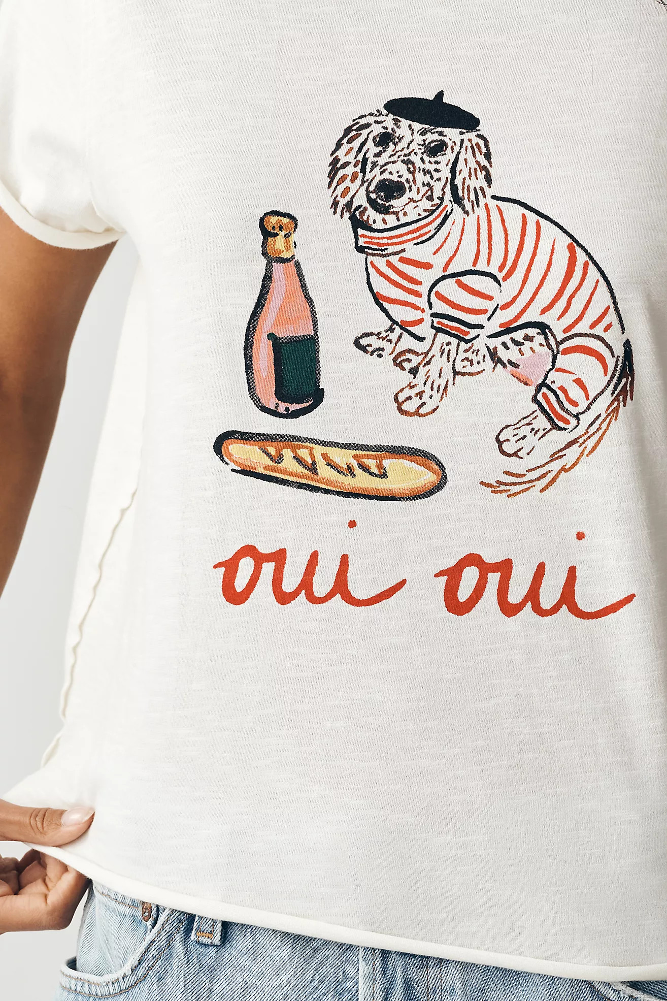 Maeve Caitlin Cotton Boxy Tee by Nikki Ackerman | Anthropologie (US)