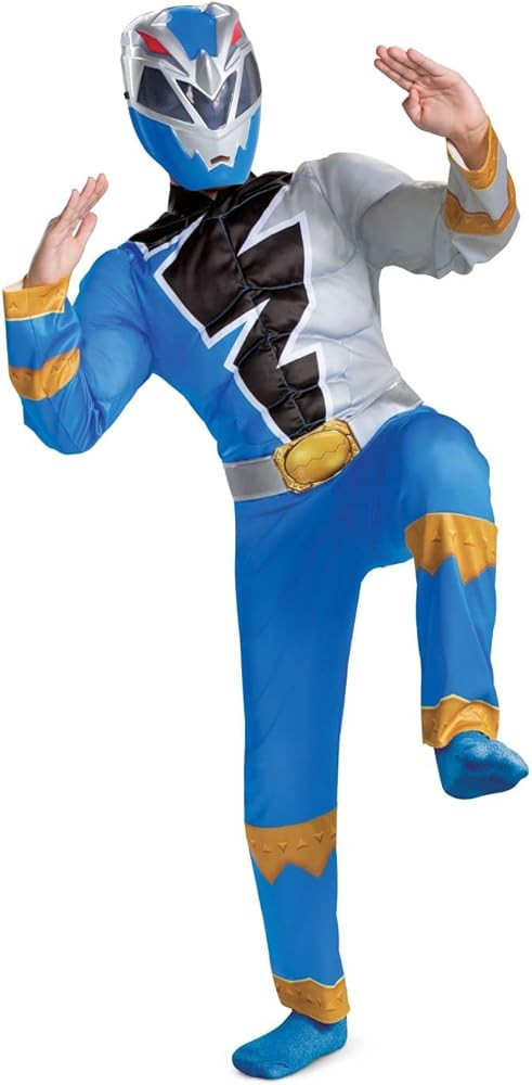 Kids Power Rangers Dino Fury Blue Ranger Costume | Amazon (US)