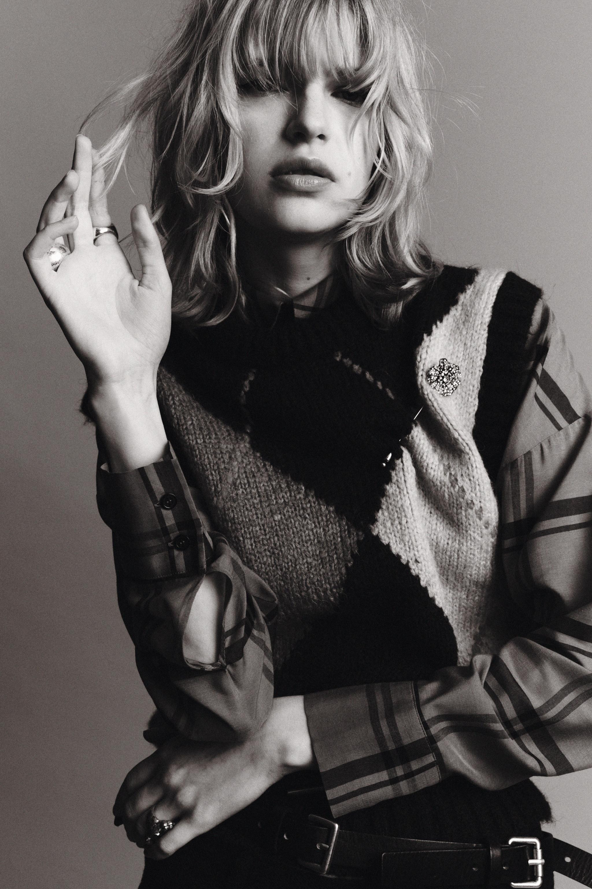 ARGYLE KNIT VEST TOP | Zara US