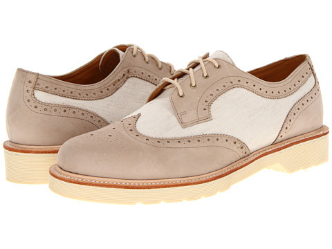 Dr. Martens Carrington Brogue Shoe (Beige Kaya/Marl) Men's Lace up casual Shoes | 6pm