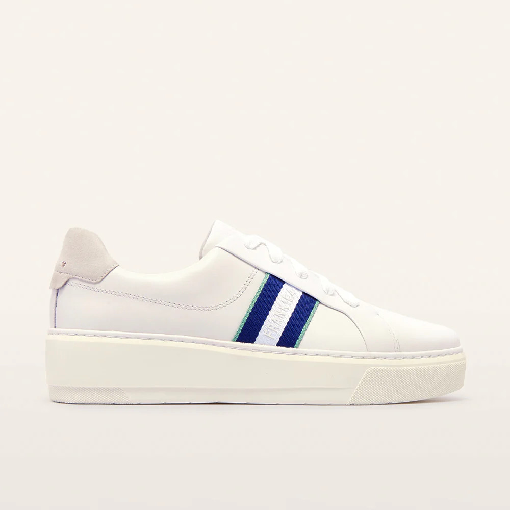 Riley White/Navy Women's Sneakers | FRANKIE4 | FRANKIE4