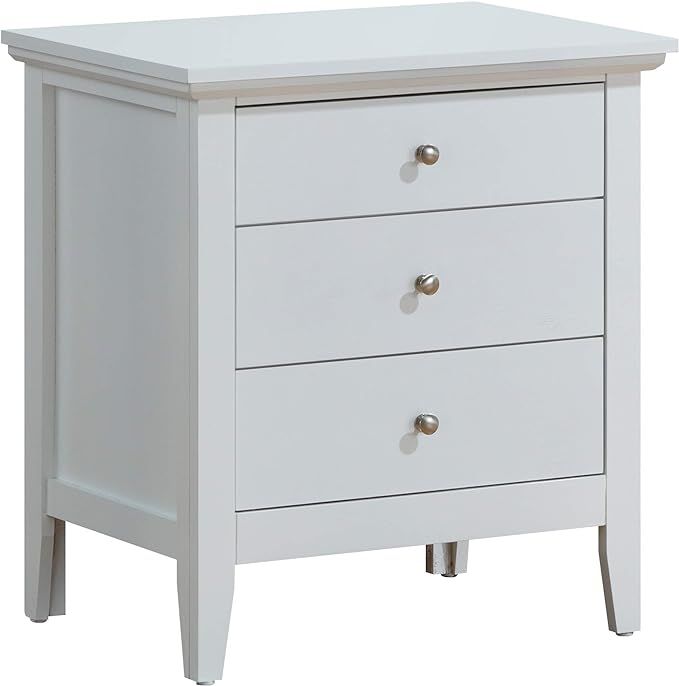 Glory Furniture Hammond Fully Assembled White – Top Quality Wood 3 Drawer Luxury Bedroom Furnit... | Amazon (US)