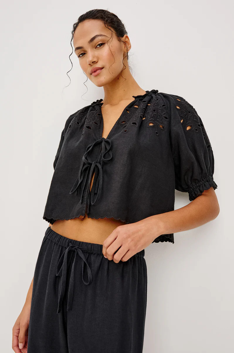 LIZBETH TOP - BLACK | Rails