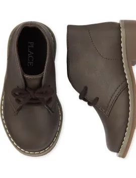 Toddler Boys Uniform Lace Up Boots - brown | The Children's Place