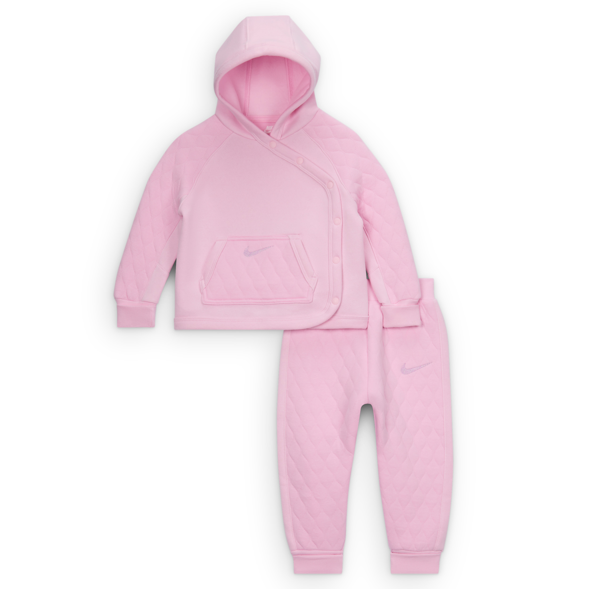 Nike Ready, Set! Baby 2-Piece Hooded Jogger PantsSet in Pink | 66N278-A9Y | Nike (US)