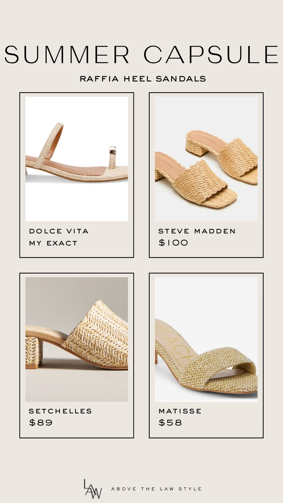 Summer Capsule: Raffia Sandals

#LTKStyleTip #LTKSummerEdit #LTKShoeCrush