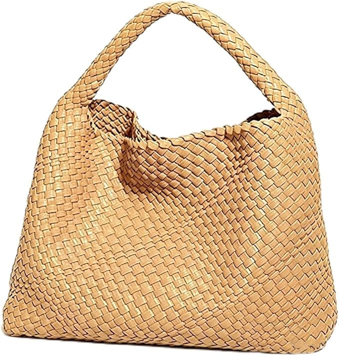 Woven Tote Bag for Women with Purse, Fashion Shoulder Hobo Underarm Bags, Large Woven Handmade Wo... | Amazon (US)