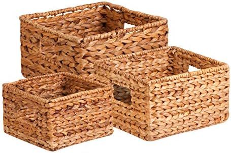 Honey-Can-Do STO-02882 Nesting Banana Leaf Baskets, Multisize, 3-Pack,Natural | Amazon (US)