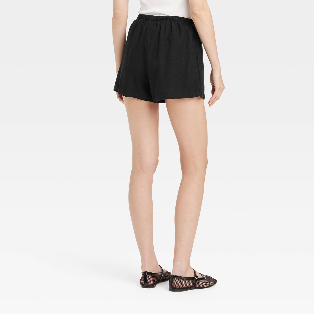 Women's Mid-Rise Linen Pull-On Shorts - A New Day™ | Target