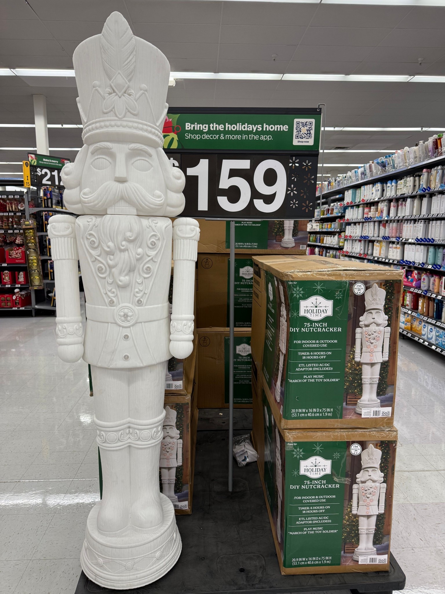 6ft nutcracker at Walmart!🤍🎄

#LTKSeasonal #LTKU #LTKHome