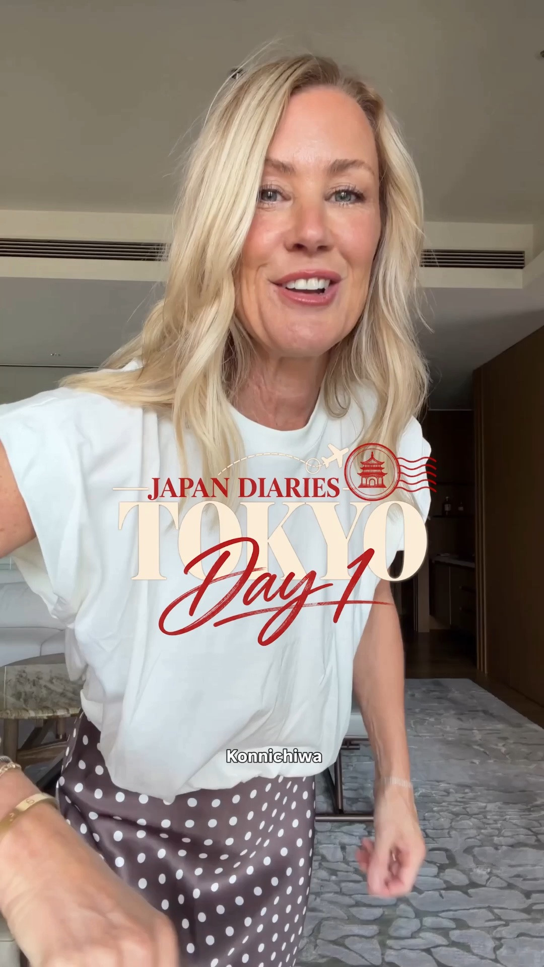 Fun day exploring Tokyo! Tee is so soft & love the bubble hem. The skirt easily dresses up or down.
