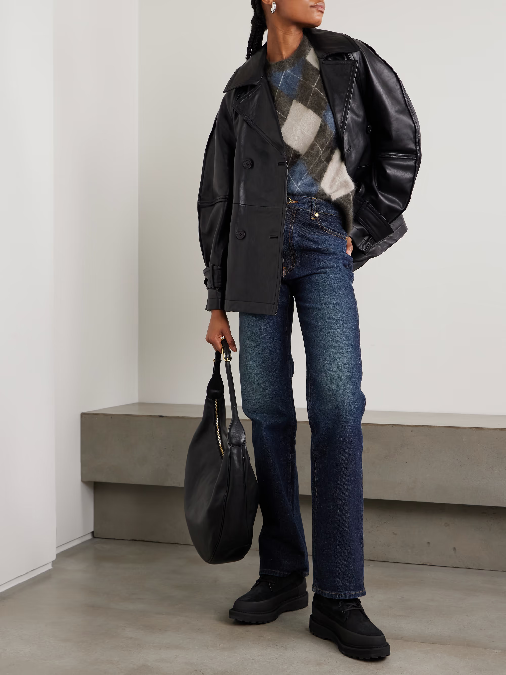 Margy argyle brushed-cashmere sweater | NET-A-PORTER (US)