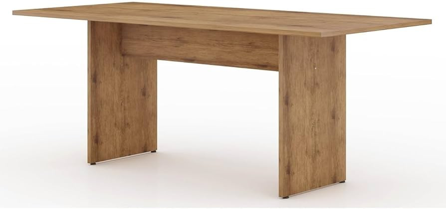 Manhattan Comfort Nomad Mid Century Modern Rustic Dining Table, 67.91", Nature | Amazon (US)