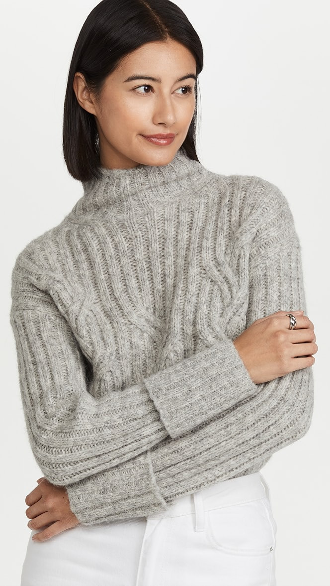 Mirrored Cable Turtleneck | Shopbop