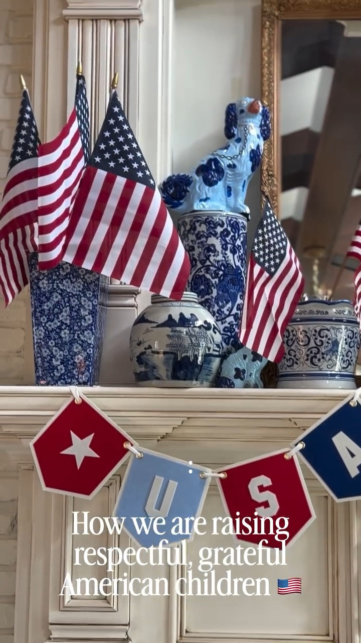 A patriotic home isn’t something we pull out for Memorial Day or the 4th of July… it’s something we live year-round. 🇺🇸 We are raising our children to understand that freedom is never free, and gratitude should never be seasonal.

In our home that looks like:
•Teaching them to respect our flag and those who serve •Sharing the stories and sacrifices that built this country •Raising grateful children who understand the blessing of living in America

Patriotism isn’t perfection — it’s appreciation, respect, and raising the next generation to love this country well. ❤️🤍💙 
God Bless America, 
~xxAP

#PatrioticHome #AmericanValues #RaisingPatriots #SouthernLifestyle #GratefulAmerica