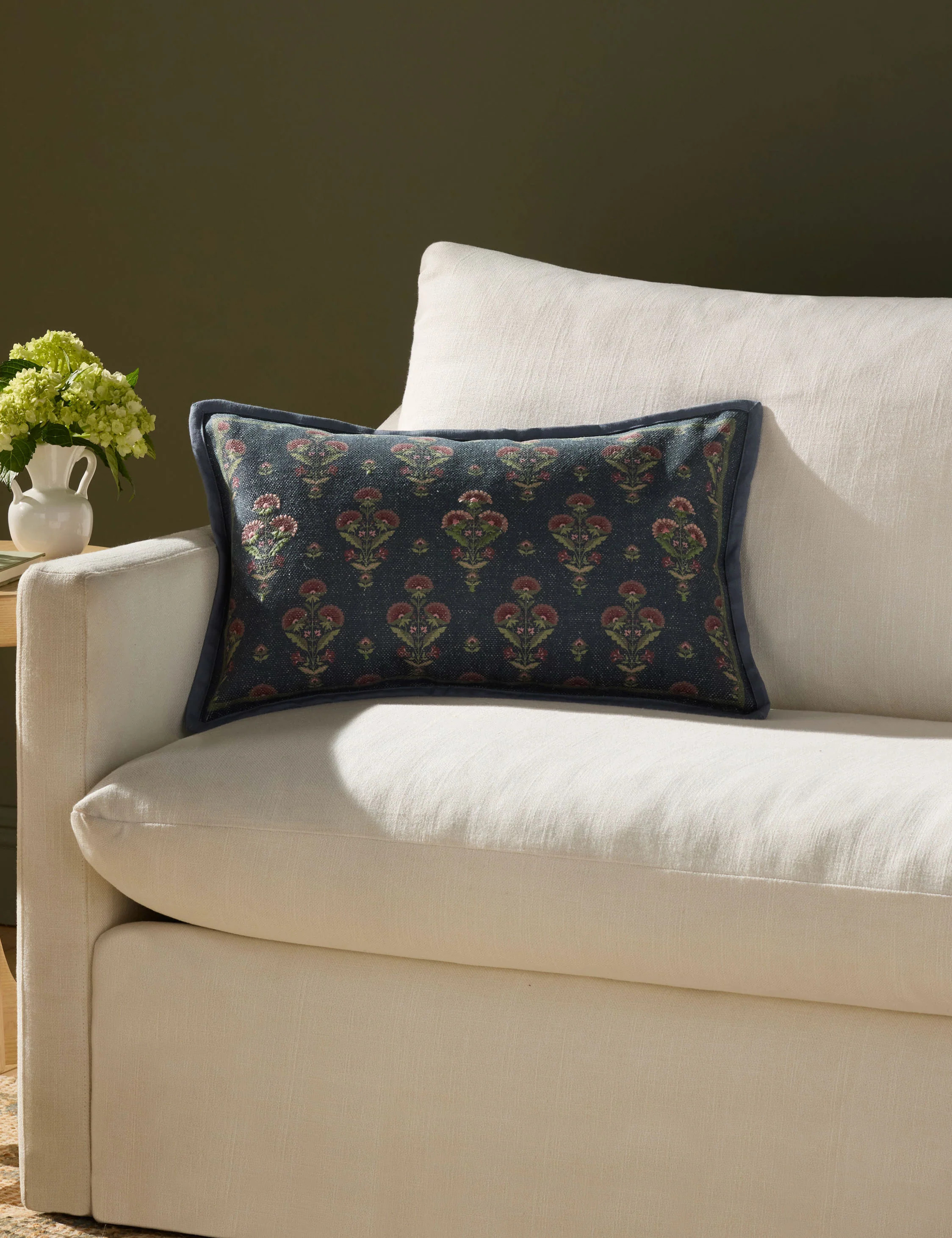 Marigold Embroidered Pillow by Chris Loves Julia x Loloi | Lulu and Georgia 