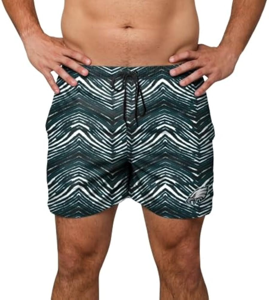 Zubaz NFL Men’s 5.5 Inch Swim Trunk, Official Licensed Football Gear, Quick Dry Boardshorts, Su... | Amazon (US)